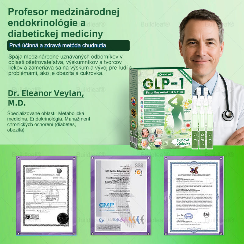 🍏🍏BuildLeaf® GLP-1 6-v-1 Fit & Vital Perorálny Roztok ✅ (Len raz denne, viditeľné zmeny už za 7 dní) Pre obezitu, kardiovaskulárne ochorenia, cukrovku, spánkové apnoe, zdravie čriev, problémy s kĺbmi a ďalšie