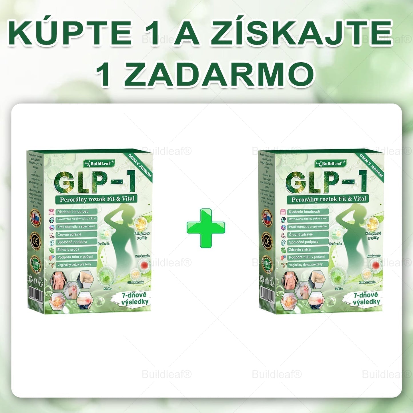 🍏🍏BuildLeaf® GLP-1 6-v-1 Fit & Vital Perorálny Roztok ✅ (Len raz denne, viditeľné zmeny už za 7 dní) Pre obezitu, kardiovaskulárne ochorenia, cukrovku, spánkové apnoe, zdravie čriev, problémy s kĺbmi a ďalšie