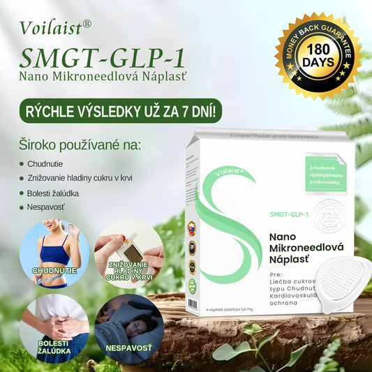 💚Voilaist® SMGT-GLP-1 Nano Mikroneedlová Náplasť (Bezbolestné, dlhotrvajúce, rieši cukrovku, obezitu a kardiovaskulárne ochorenia) | [Pozrite si výsledky o 7 dní]