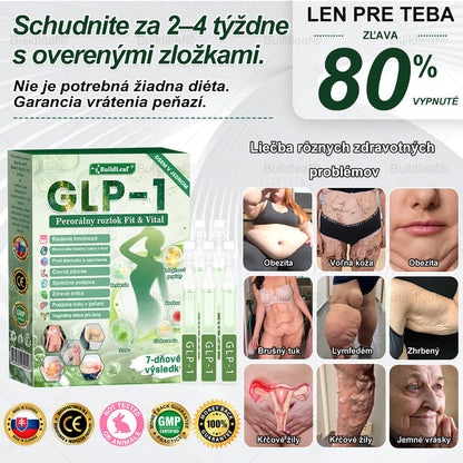 🍏🍏BuildLeaf® GLP-1 6-v-1 Fit & Vital Perorálny Roztok ✅ (Len raz denne, viditeľné zmeny už za 7 dní) Pre obezitu, kardiovaskulárne ochorenia, cukrovku, spánkové apnoe, zdravie čriev, problémy s kĺbmi a ďalšie